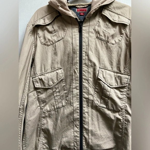 Tommy Hilfiger hooded zip up jacket sz M - Picture 3 of 8